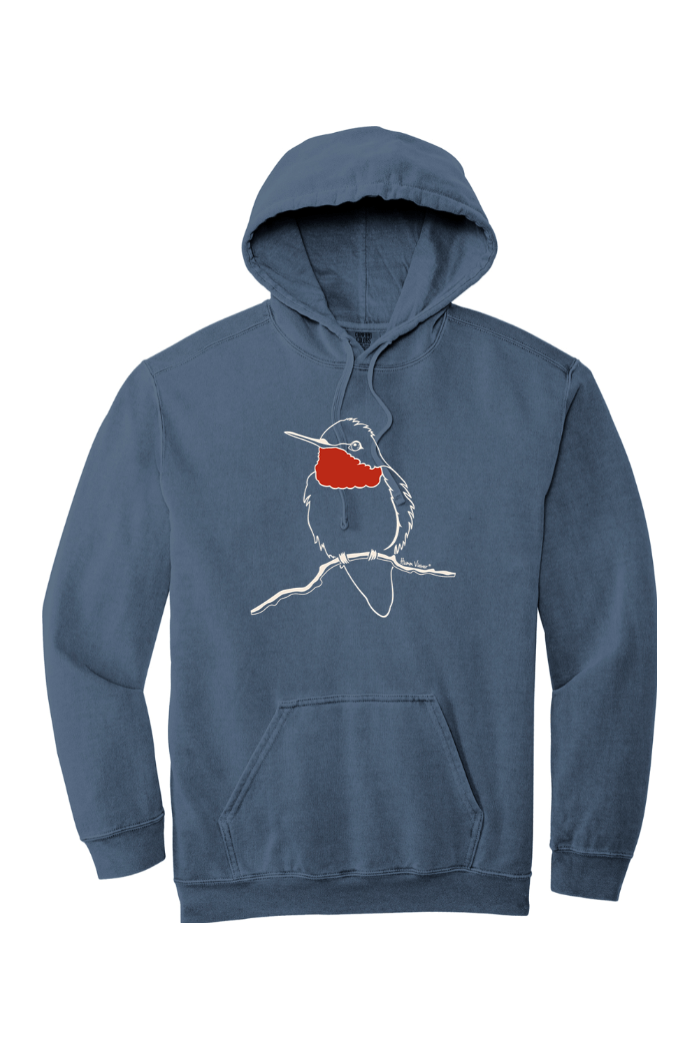 Hummingbird Line Art Premium Hoodie - HummViewer