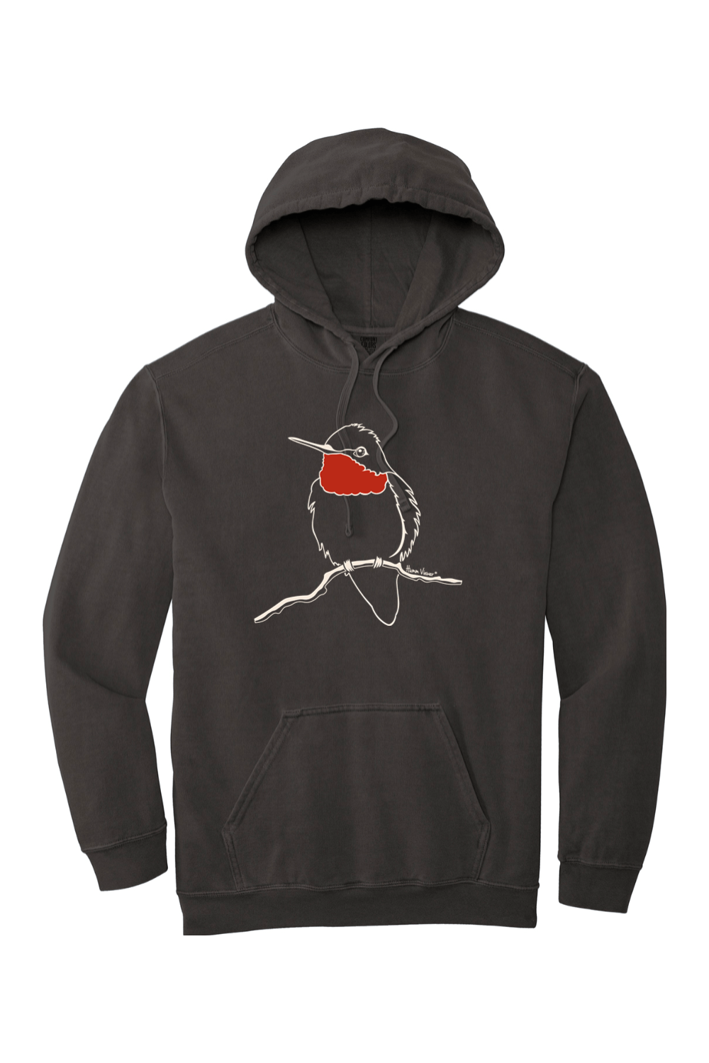 Hummingbird Line Art Premium Hoodie - HummViewer